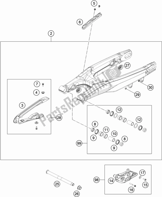 Wszystkie części do Rami? Wahad? Owe Husqvarna TC 125 EU 2020