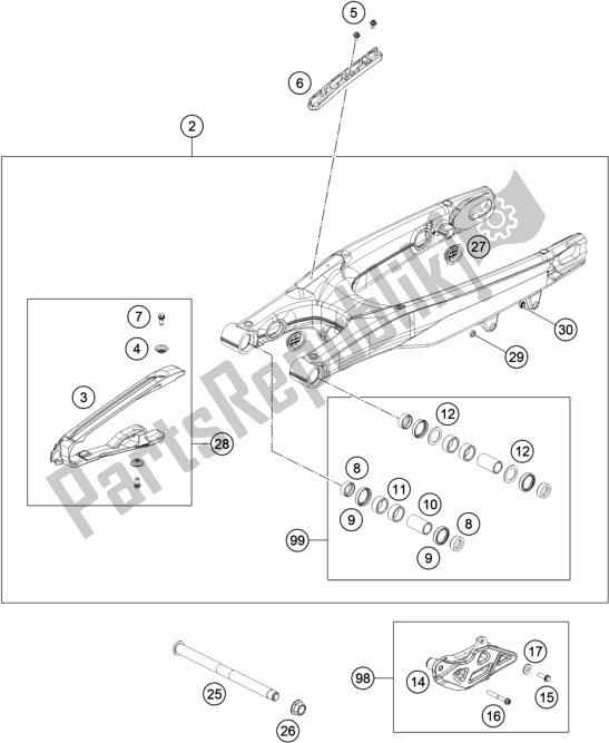 Wszystkie części do Rami? Wahad? Owe Husqvarna TC 125 EU 2022