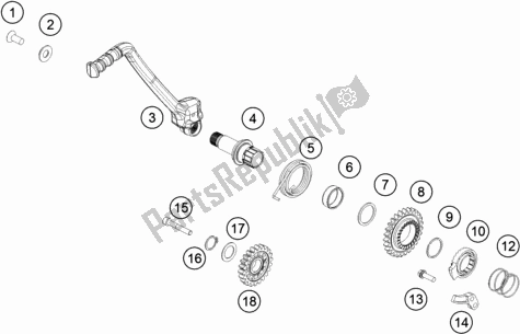 Todas as partes de Chute Inicial do Husqvarna TC 250 2019