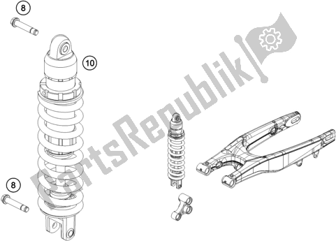 Tutte le parti per il Ammortizzatore del Husqvarna TC 250 EU 2016