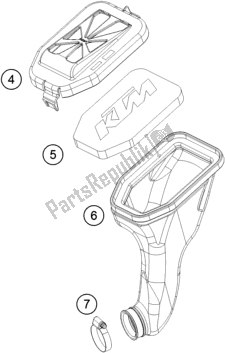 Toutes les pièces pour le Filtre à Air du Husqvarna TC 50 2020