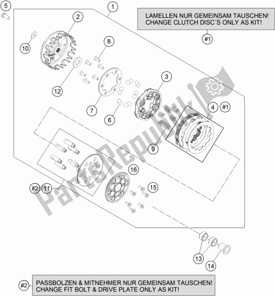 Wszystkie części do Sprz? G? O Husqvarna TC 50 EU 2017