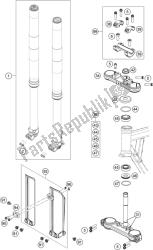 forcella anteriore, pinza tripla