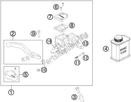 Wszystkie części do Front Brake Control Husqvarna TC 50 EU 2018