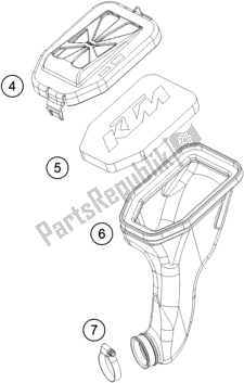 Todas as partes de Filtro De Ar do Husqvarna TC 50 EU 2019