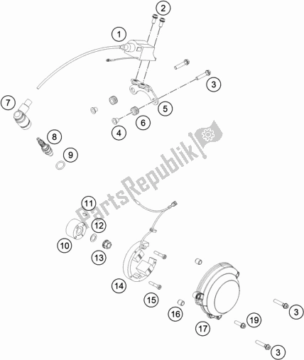 All parts for the Ignition System of the Husqvarna TC 50 EU 2020