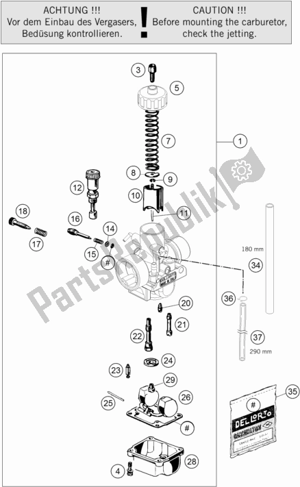 All parts for the Carburetor of the Husqvarna TC 50 EU 2021