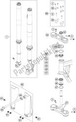 forcella anteriore, pinza tripla