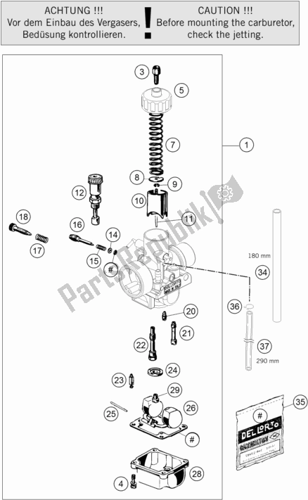 All parts for the Carburetor of the Husqvarna TC 50 EU 2022