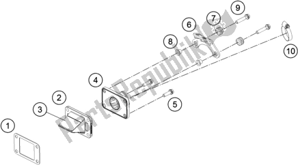 Tutte le parti per il Cassa Della Valvola A Lamella del Husqvarna TC 50 EU 2022