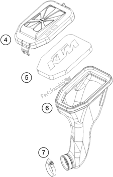 Todas as partes de Filtro De Ar do Husqvarna TC 50 Mini EU 2018