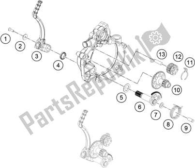 Todas as partes de Chute Inicial do Husqvarna TC 50 Mini EU 2018