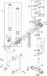 forcella anteriore, pinza tripla