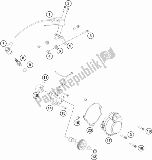 Todas las partes para Sistema De Encendido de Husqvarna TC 50 Mini EU 2020