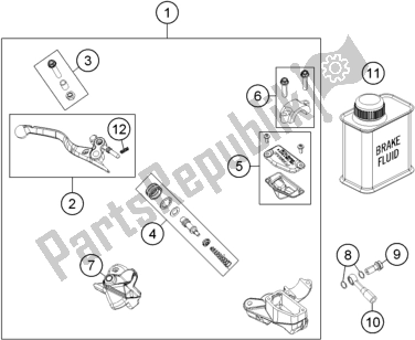 All parts for the Front Brake Control of the Husqvarna TC 65 EU 2019