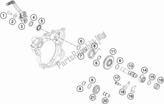 Tutte le parti per il Calcio D'inizio del Husqvarna TC 65 EU 2019