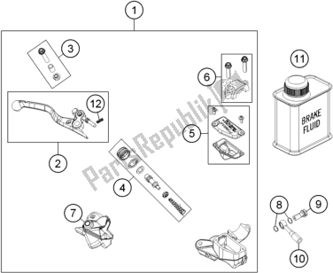 Tutte le parti per il Front Brake Control del Husqvarna TC 65 EU 2022