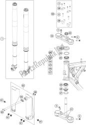 FRONT FORK, TRIPLE CLAMP