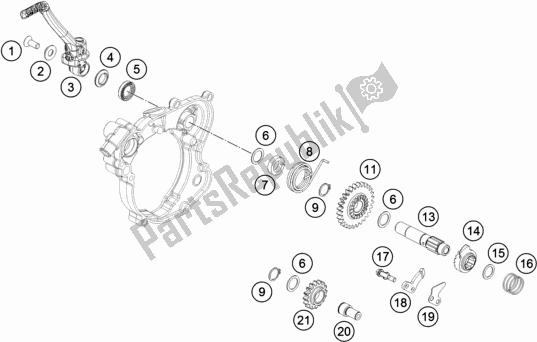 Tutte le parti per il Calcio D'inizio del Husqvarna TC 65 EU 2022