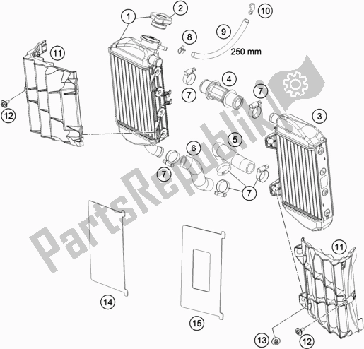 All parts for the Cooling System of the Husqvarna TC 85 17/ 14 851714 2020