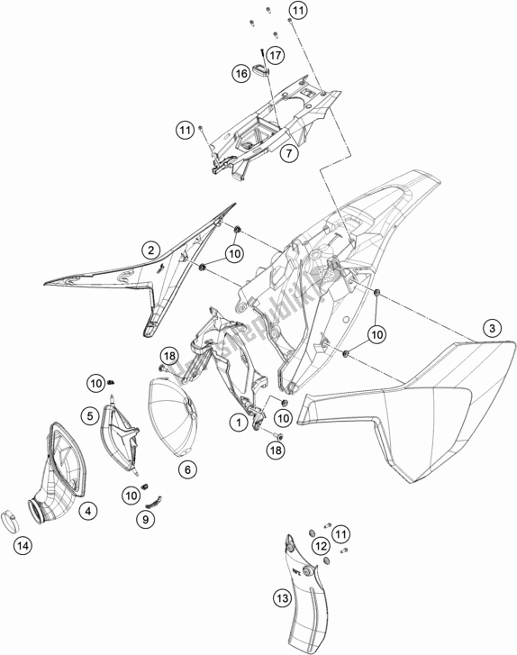 Toutes les pièces pour le Filtre à Air du Husqvarna TC 85 17/ 14 EU 851714 2019