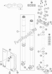 fourche avant, triple serrage