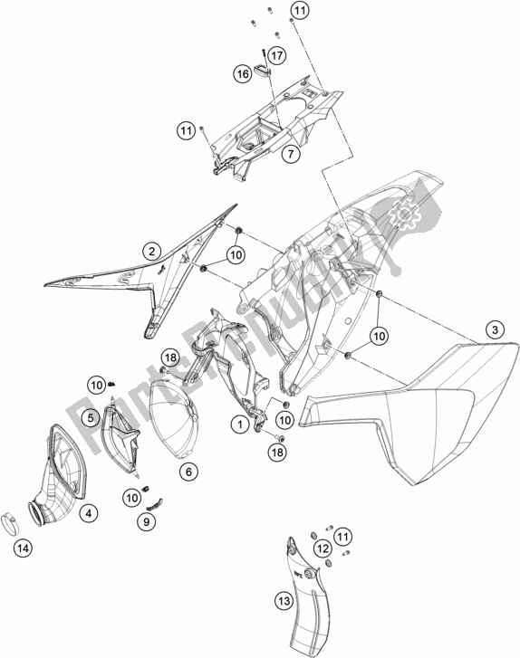 Toutes les pièces pour le Filtre à Air du Husqvarna TC 85 17/ 14 EU 851714 2021