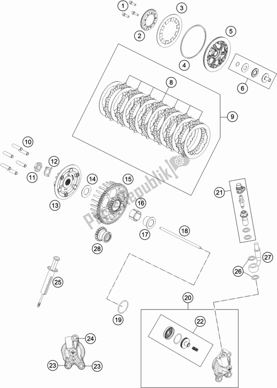 Wszystkie części do Sprz? G? O Husqvarna TC 85 17/ 14 EU 851714 2022