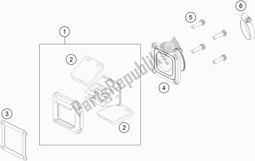 Tutte le parti per il Cassa Della Valvola A Lamella del Husqvarna TC 85 17/ 14 EU 851714 2022