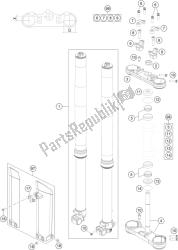 fourche avant, triple serrage