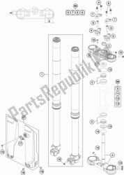 fourche avant, triple serrage