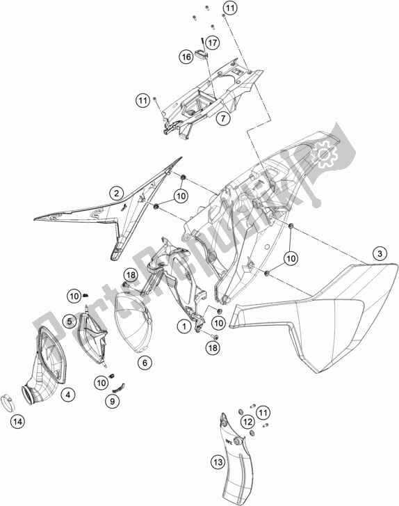 Wszystkie części do Filtr Powietrza Husqvarna TC 85 19/ 16 EU 851916 2020