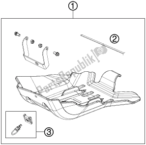 Toutes les pièces pour le Protection Moteur du Husqvarna TE 125 EU 2016