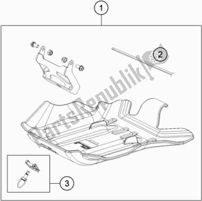 Tutte le parti per il Protezione Del Motore del Husqvarna TE 250 2016
