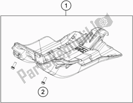 Alle onderdelen voor de Motor Bescherming van de Husqvarna TE 250I EU 2018