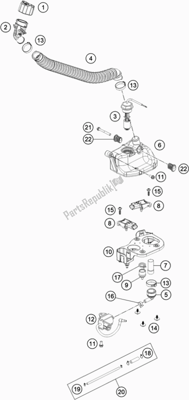 Todas as partes de Sistema De Lubrificação do Husqvarna TE 250I EU 2022