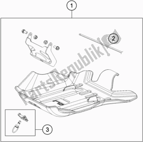 Tutte le parti per il Protezione Del Motore del Husqvarna TE 300 2016