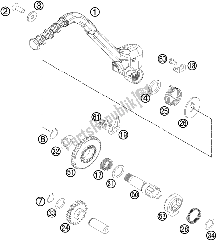 Wszystkie części do Kick Starter Husqvarna TE 300 2016