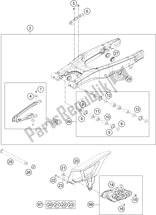 Wszystkie części do Rami? Wahad? Owe Husqvarna TE 300 2016