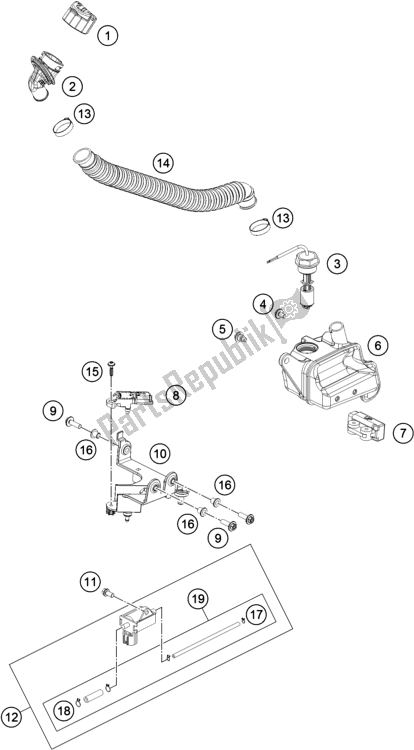 Alle onderdelen voor de Smeersysteem van de Husqvarna TE 300I EU 2019