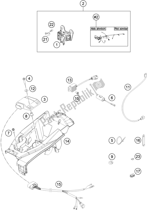 All parts for the Wiring Harness of the Husqvarna TX 125 EU 2018