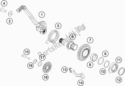 Toutes les pièces pour le Démarreur Au Pied du Husqvarna TX 300 2019