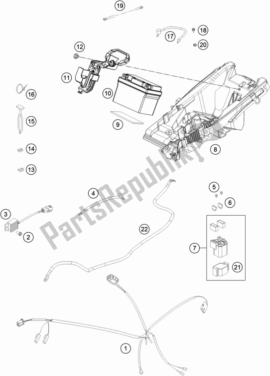 Wszystkie części do Wi? Zka Przewodów Husqvarna TX 300 2019