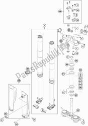 forcella anteriore, pinza tripla