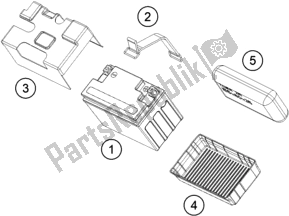 Toutes les pièces pour le Batterie du Husqvarna Vitpilen 401-B. D. 2021