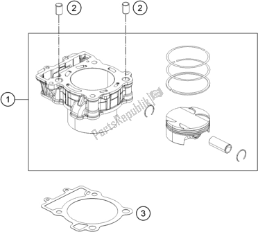 Toutes les pièces pour le Cylindre du Husqvarna Vitpilen 401-B. D. 2021