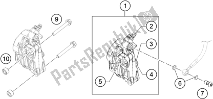 Toutes les pièces pour le étrier De Frein Avant du Husqvarna Vitpilen 401-B. D. 2021