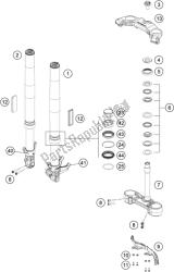 forcella anteriore, pinza tripla