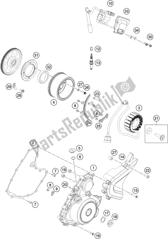 All parts for the Ignition System of the Husqvarna Vitpilen 401-B. D. 2021