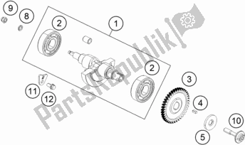 All parts for the Balancer Shaft of the Husqvarna Vitpilen 401-B. D. EU5 KR 4015 2020